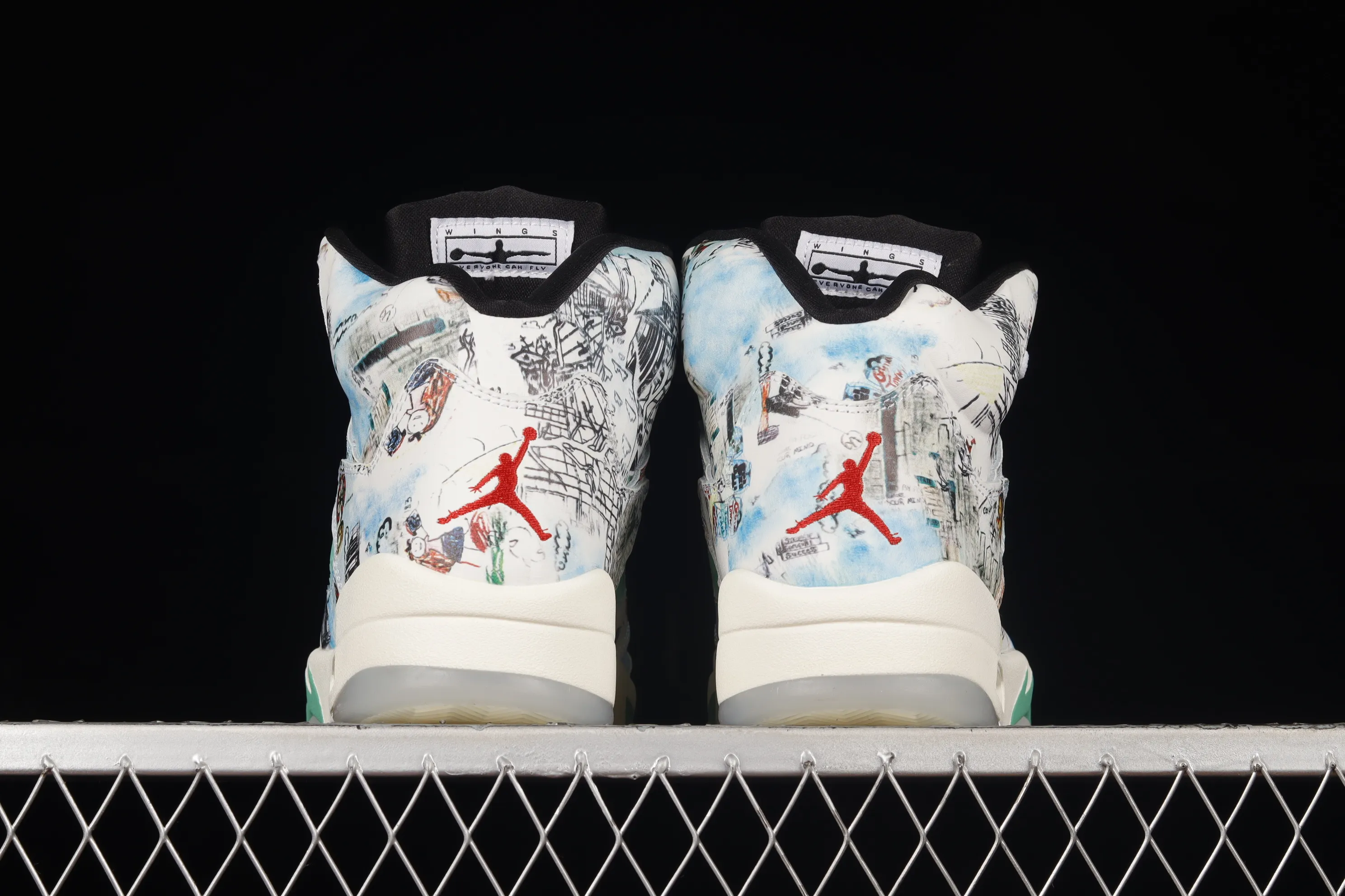 All Categories Air Jordan Jordan Series Basketball Shoes Air Jordan 5 Air Jordan 5 Retro "Wings" AJ5 Joe 5 Emerald Green Wings Graffiti 3M Luminous AV2405-900